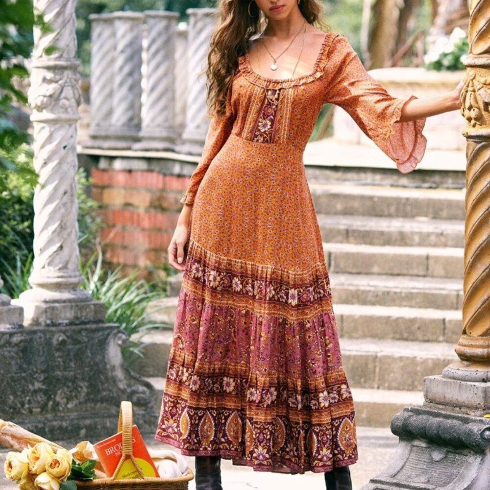 Arnhem, Midi Dress, Esmee, Free People Style, Flowy Dress, Like NEW! BOHO